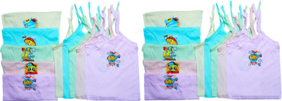BREEZEWAY Vest For Baby Boys & Baby Girls Cotton(Multicolor, Pack of 10)