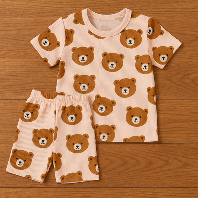 PLUSEBURRY Baby Boys & Baby Girls Party(Festive) T-shirt Shorts(TEDDY)