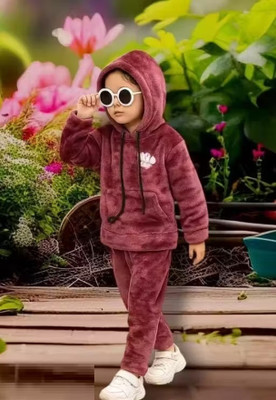 Ranio Creation Baby Boys & Baby Girls Casual Sweatshirt Pyjama(Baby Boy/Girl Stylish Onion Fur Suit – Warm, Soft & Cozy Winter Wear)