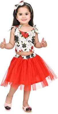 CrazyLife Fashion Girls Party(Festive) Top Skirt(Red)