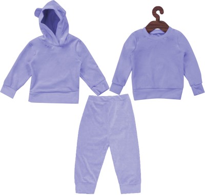 ICABLE Baby Boys & Baby Girls Casual Sweatshirt Track Pants(LPURPLE)