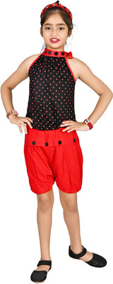 Alexa Creation Girls Party(Festive) Top Shorts(BLACK)