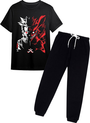 Litway Boys Casual T-shirt Track Pants(Multicolor 4)