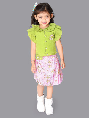 SOULSHINE Girls Casual Top Skirt(Green)