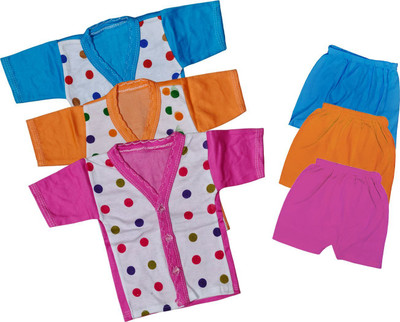 ReshmaaEnter Baby Boys & Baby Girls Casual T-shirt Pyjama(C-1-3-5)
