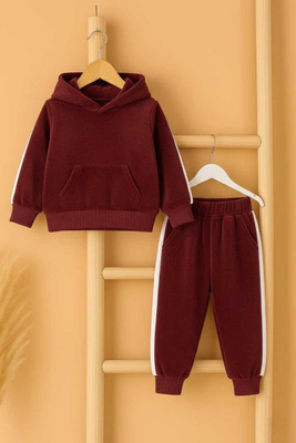 Aggarwalsales Baby Boys & Baby Girls Casual Sweatshirt Track Pants(Maroon)