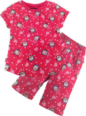 Billion Girls Casual Top Capri(Red)