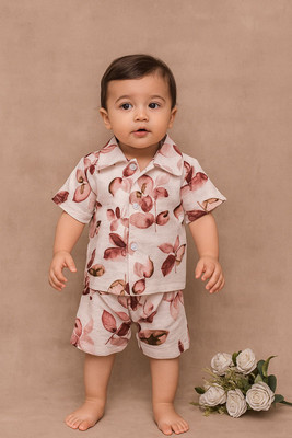 OMLI Boys & Girls Party(Festive) Shirt Shorts(PINK)