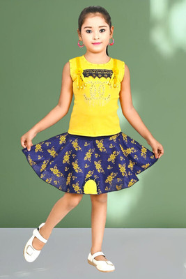 stylelife Baby Girls Casual Top Skirt(Yellow)