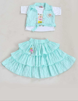 cutecrage Girls Party(Festive) Top Skirt(AQUA /TURQUIOSE)