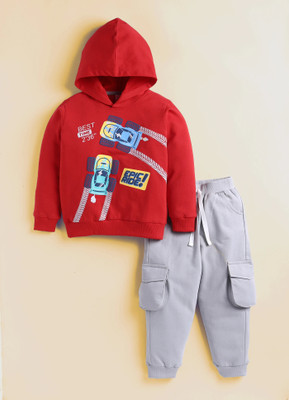 SmartRAHO Baby Boys Casual Sweatshirt Track Pants(MULTI)