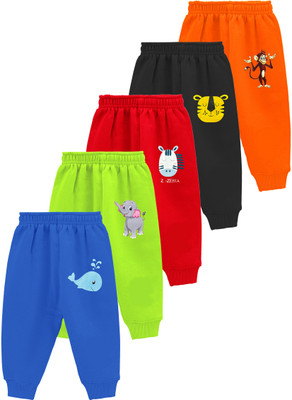 Kuchipoo Track Pant For Baby Boys & Baby Girls(Multicolor, Pack of 5)