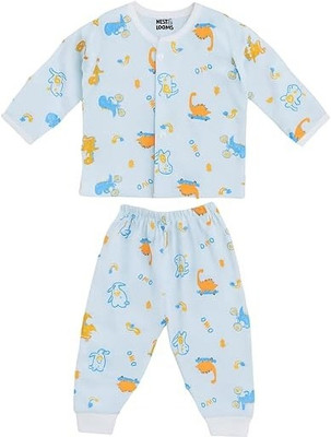 Nestlooms Baby Boys & Baby Girls Casual Shirt Pyjama(Jurassic Joy)