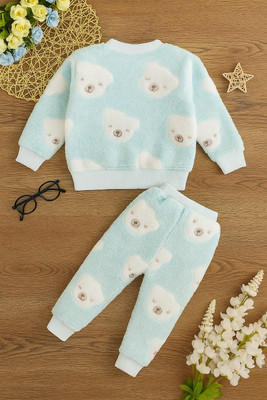 JGLIMAFASHION Baby Girls Mickey Casual Top Pant(Sky Blue)