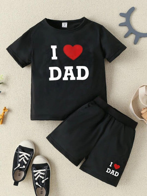 MUCARE Baby Boys & Baby Girls Casual T-shirt Shorts(black)