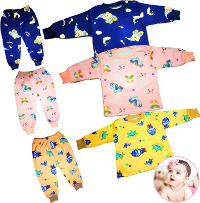 HouseOfCommon Baby Boys & Baby Girls Angry Birds Casual Sweatshirt Sweatpant(Pink, Blue, Yellow)