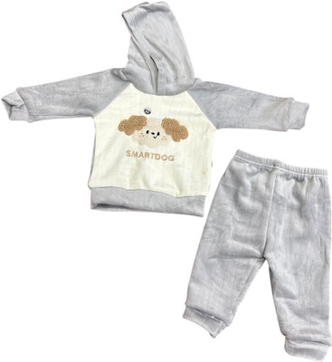 Sift Baby Baby Boys & Baby Girls Casual Sweatshirt Sweatpant(Grey)