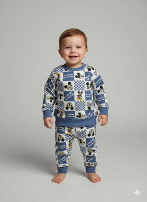 Shyamcollections Baby Boys & Baby Girls Casual Dress Pyjama(BLUE)