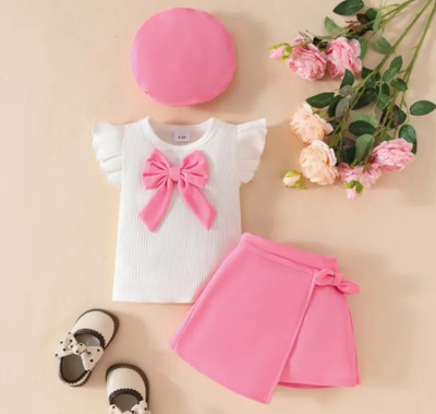 Mpori Fashion Baby Girls Party(Festive) Top Skirt(PINK SS)