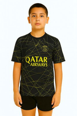 DOSTITCH Boys & Girls Casual T-shirt Shorts(Black)