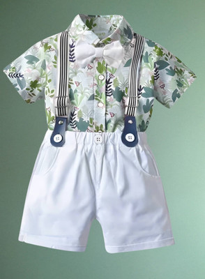 KRIYU CREATION Boys Party(Festive) Shirt Shorts(MULTI)