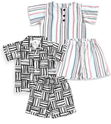 eebabee Baby Boys & Baby Girls Casual Shirt Shorts(Multicolor)