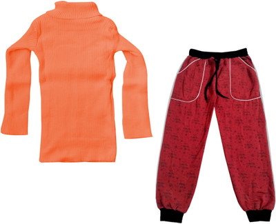 Indistar Girls Casual T-shirt Pyjama(Multicolor)