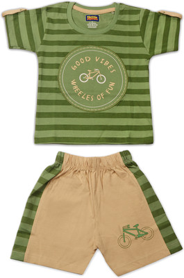 Baby'S Gift Baby Boys Casual T-shirt Shorts(Green)