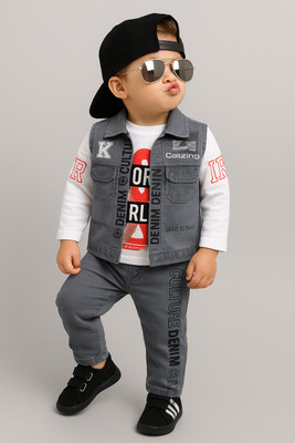 Ferry Street Boys Casual Jacket Jeans(GREY 1)