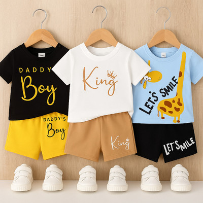 MUSNAHGARMENTS Baby Boys Casual T-shirt Pant(Multicolor1)