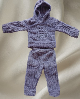 Muft Baby Boys & Baby Girls Dinosaur Casual Sweatshirt Sweatpant(PURPLE)