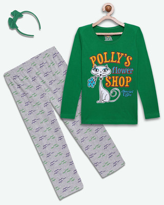 HouseOfCommon Girls Casual Pyjama Sleepsuit(BGN_LDBG)