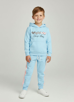 HouseOfCommon Boys Casual Sweatshirt Track Pants(SKYBLUE)