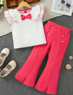 COLLECTIONKINGS Girls Casual Top Pant(Rani)