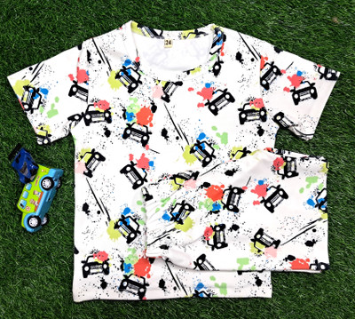 new gen Baby Boys Casual T-shirt Pant(Multicolor)