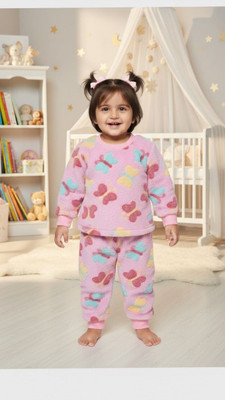 MonirulHE Baby Boys & Baby Girls Looney Toons Party(Festive) Sweater Pant(PINK)