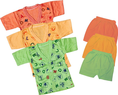 ReshmaaEnter Baby Boys & Baby Girls Casual T-shirt Shorts(D-1-2-4)