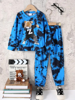 RIVEREYE Baby Boys & Baby Girls Casual T-shirt Trouser(BLUE)