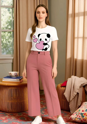 Tarent Hunt Girls Casual Dress T-shirt(PINK TEDDY)