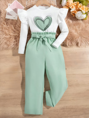 HSM FASHION Girls Casual T-shirt Trouser(PESTA)