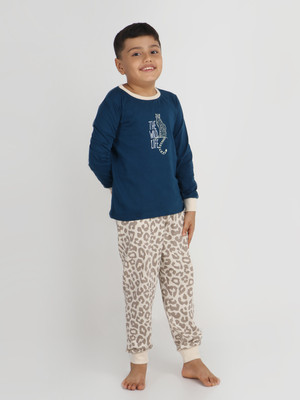 Reborn Baby Boys Casual T-shirt Pyjama(Navy Blue)