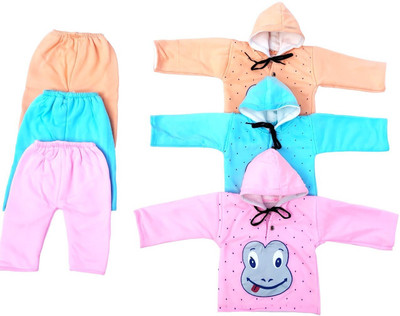 WAOKID Baby Boys & Baby Girls Mickey Casual Jacket Pyjama(Multicolor 2)