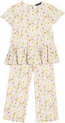 Allen Solly Girls Casual Top Pant(Cream)