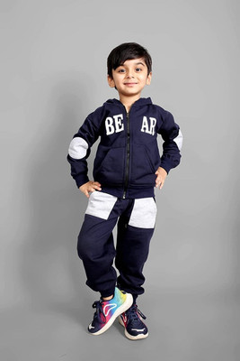 Kwikk Baby Boys & Baby Girls Casual Sweatshirt Track Pants(dark blue)