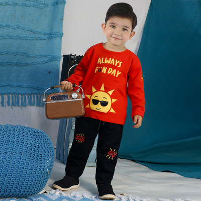 Bad Boys Boys Casual Sweatshirt Pant(Orange)