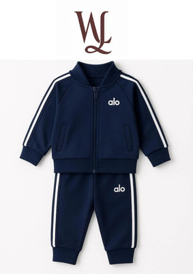 WahaL Boys Casual Jacket Track Pants(Blue)