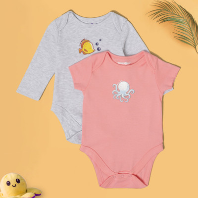 BabiesRus Baby Boys Casual Bodysuit Bodysuit(Multicolor)