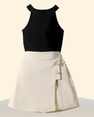 Dressto Girls Party(Festive) Top Shorts(BLACK)