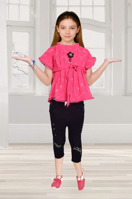 Kidszone Girls Casual Top Jeans(PINK)