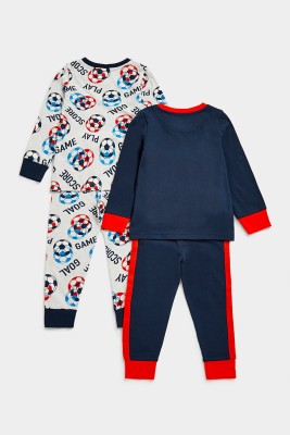 Mothercare Boys Casual T-shirt Track Pants(Multicolor)